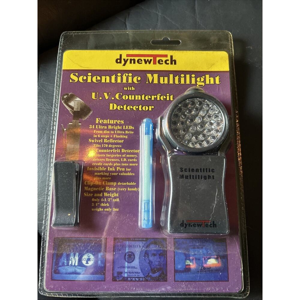 Dynewtech scientific multi light with counterfeit detector